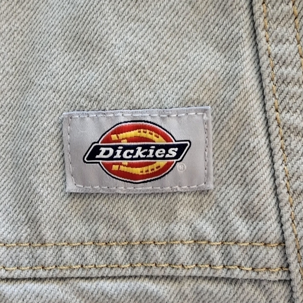 🆕Dickies Light Wash Denim Mini Button Down Skirt Size Medium NWT - Picture 7 of 9